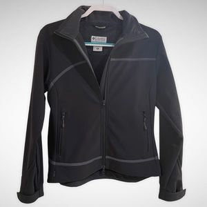 COLUMBIA TITANIUM OMNITECH BLACK ZIPPER JACKET MEDIUM